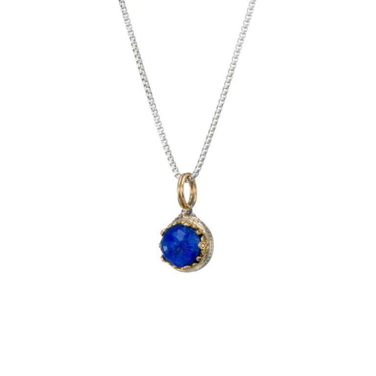 Aegean-Colors-small-Round-Pendant-In-18K-Gold-and-Sterling-Silver-with-Lapis-Doublet-1626C