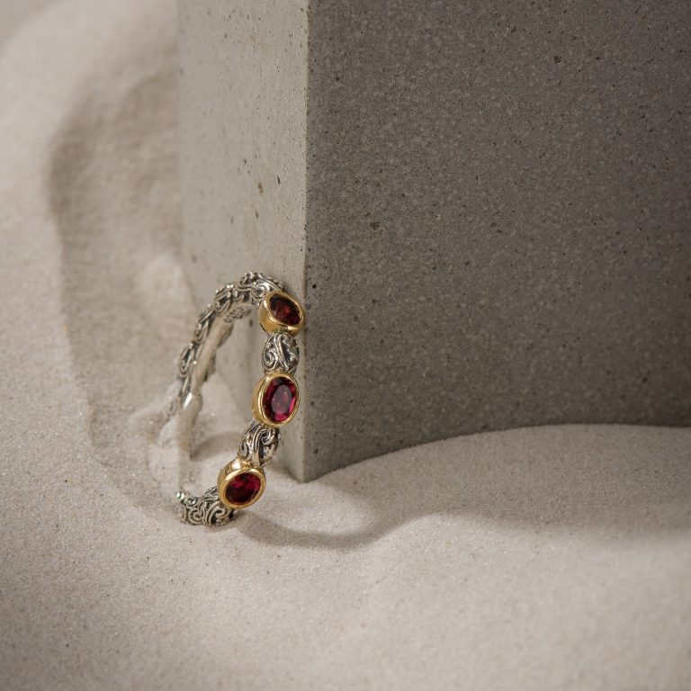 Edens-Garden-Triple-Oval-Ring-with-Pink-Topaz-20410