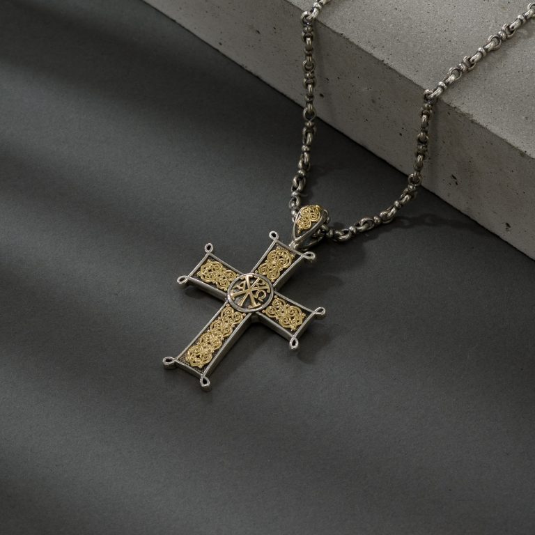 Erotokritos-cross-K18-Gold-and-Sterling-silver-5574
